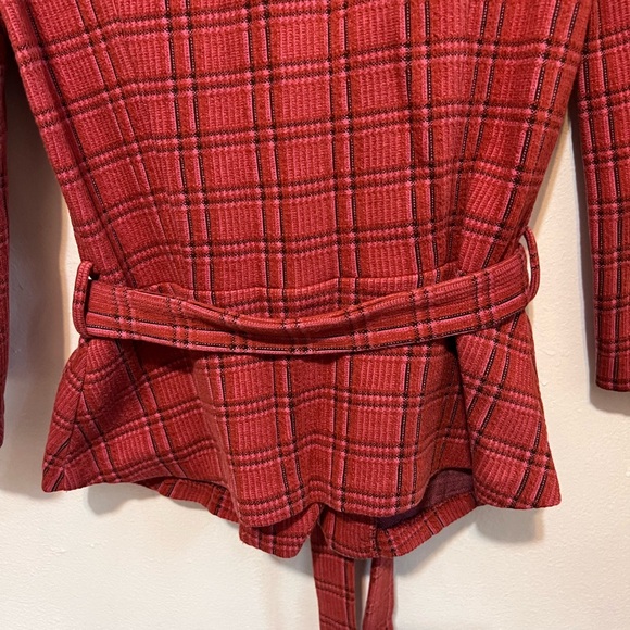 [Diane Von Furstenburg] Plaid Print Cotton Blazer - Picture 12 of 16